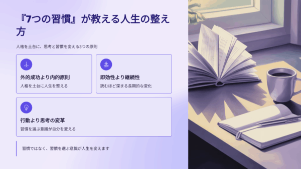 『7つの習慣』の口コミ・評判は？実際に読んでみた正直レビュー【人生が整う名著】