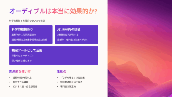 【2025年最新】オーディブルの口コミ・評判を徹底検証！2年間使い倒した私が語る「リアルな真実」