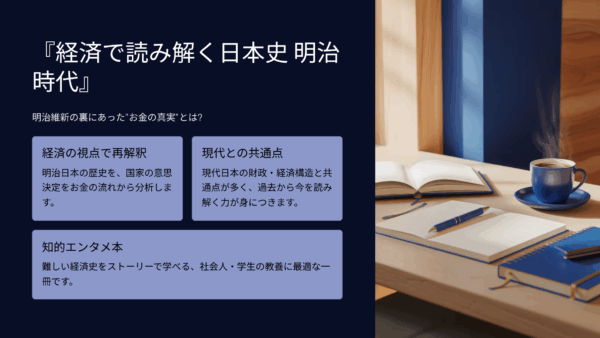 『経済で読み解く日本史 明治時代』口コミ・評判・レビュー：明治維新の裏にあった“お金の真実”とは？