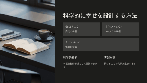 『精神科医が見つけた 3つの幸福』口コミ・評判・レビュー｜科学的に幸せを設計する方法を徹底解説