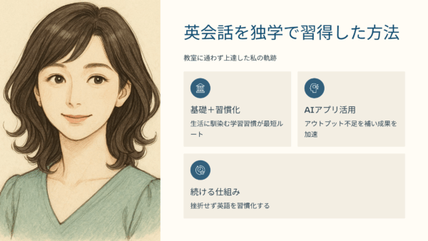 英会話を独学で習得した方法｜教室に通わず上達した私の軌跡