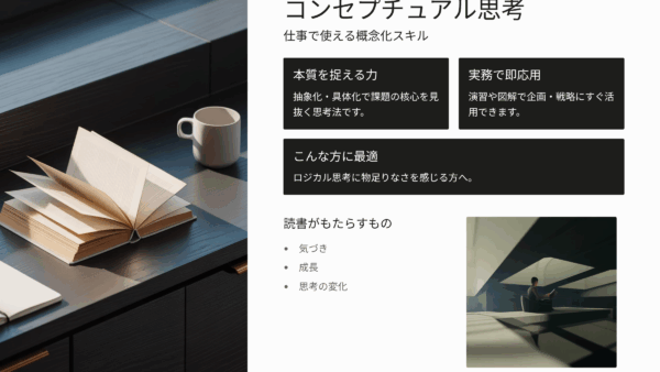 村山昇『コンセプチュアル思考』の口コミ・評判・レビュー｜仕事で使える概念化スキル徹底解説
