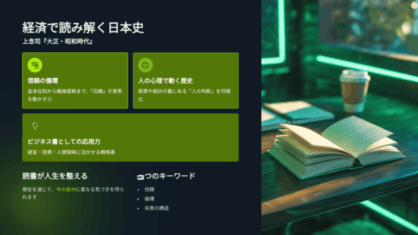 上念司『経済で読み解く日本史 大正・昭和時代』レビュー＆口コミ評価まとめ｜経済で見る昭和史が面白すぎる